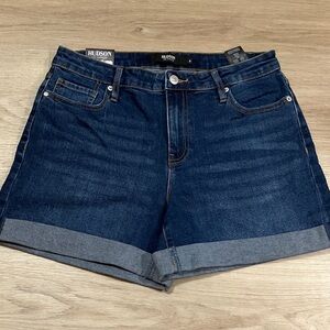 Hudson Jeans Women's Cuffed Denim Shorts - Deep Indigo